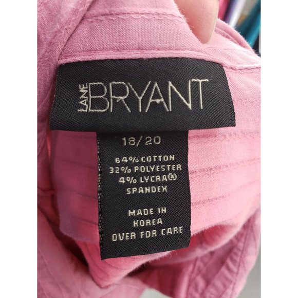 Lane‎ Bryant Pink Size 18/20 Long Sleeve Button Up Shirt - Picture 2 of 12